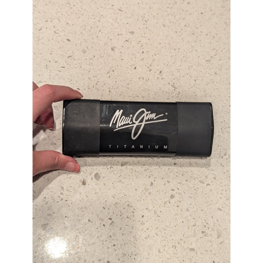 Maui Jim Titanium Black Sunglasses Hard Cover Case ONLY